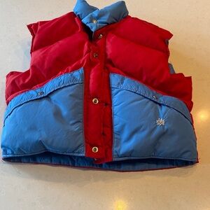Alpine Design Red and Blue Puffer Vest see measurements vintage